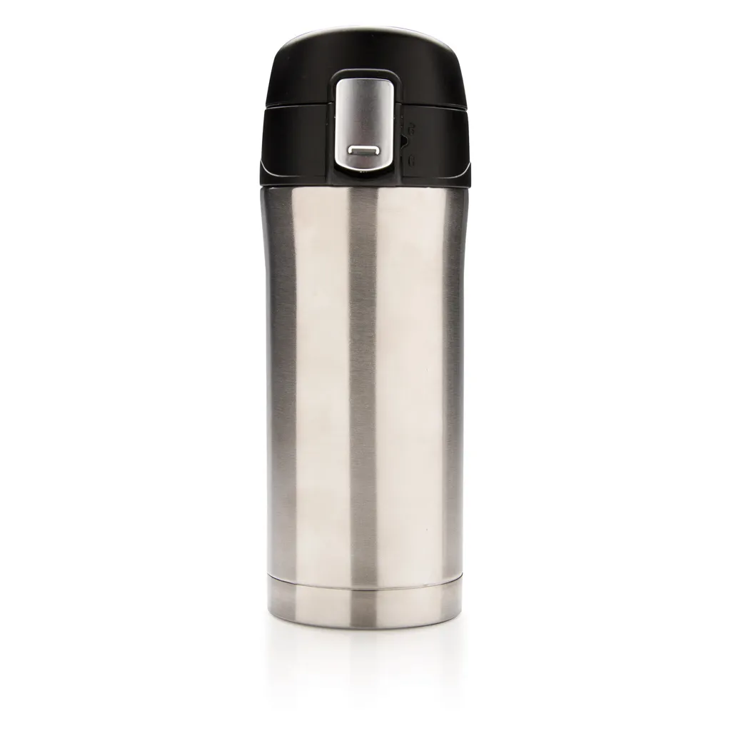Easy-Lock Vakuum-Becher aus RCS recyceltem Stainless-Steel, silber – Bild 2