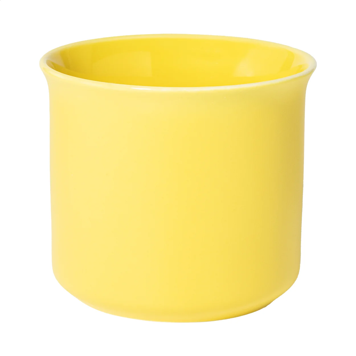 Matter Vintage-Becher Woodstock Flat, gelb – Bild 3
