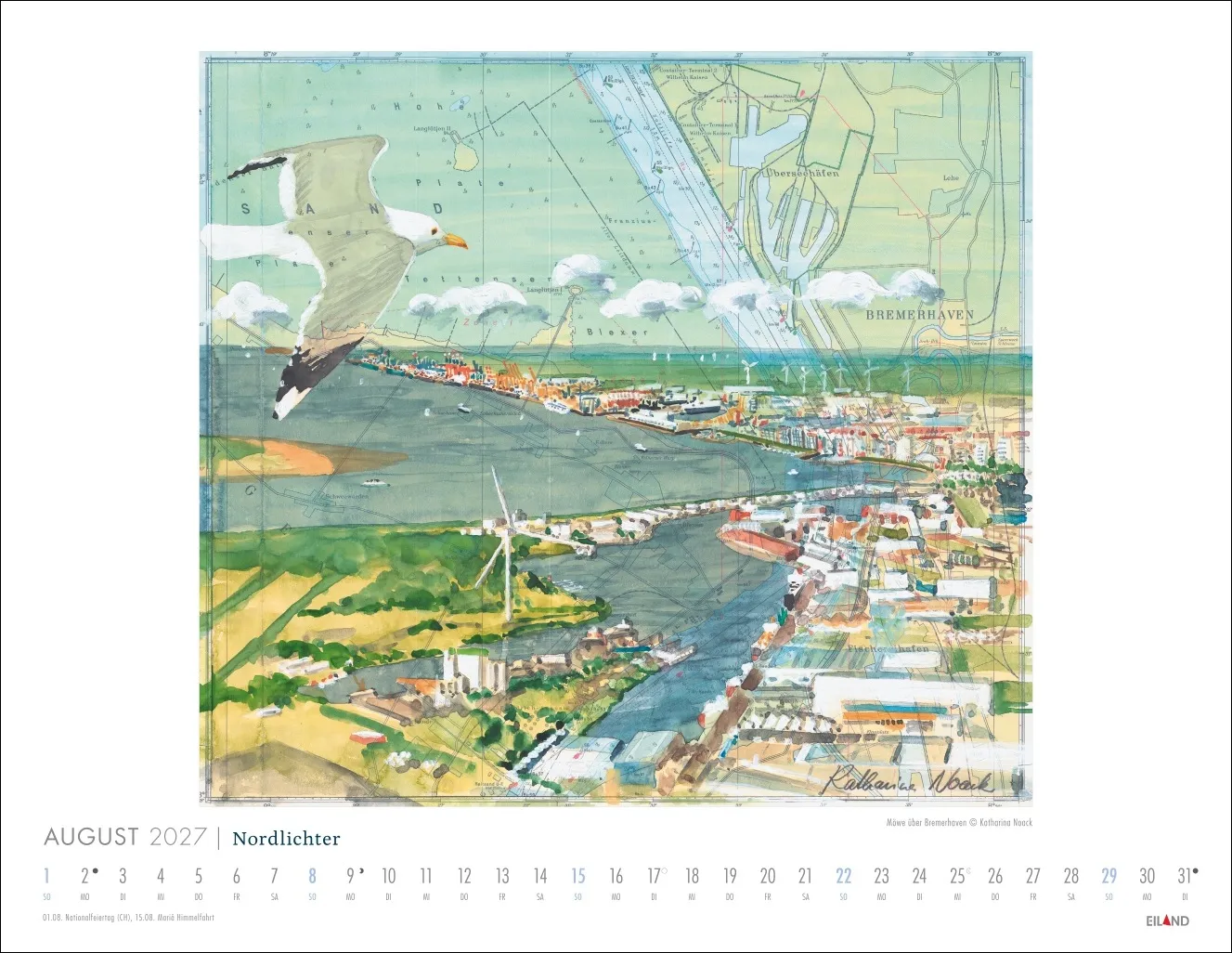 Nordlichter - See(h)karten Wandkalender 2027 – Bild 9