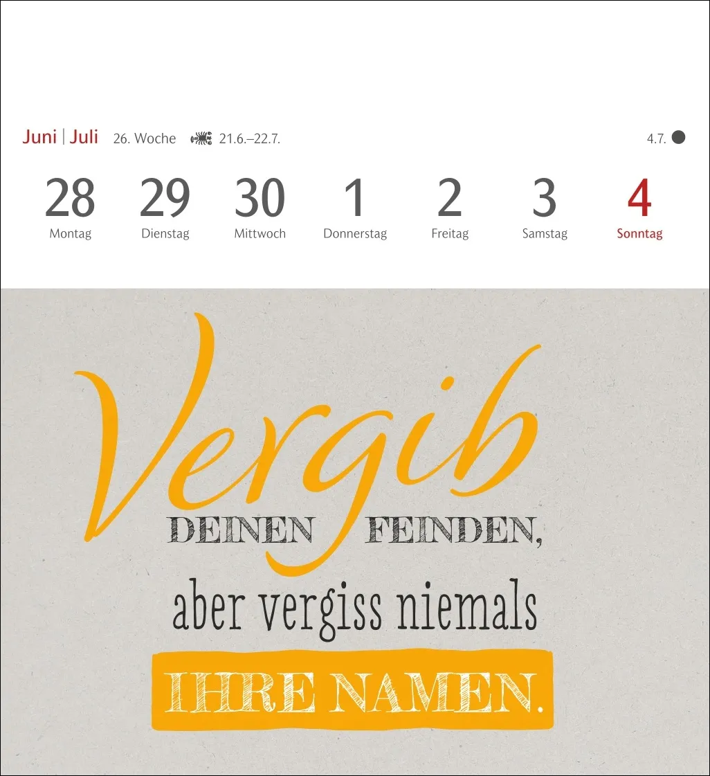 Typo-Sprüche-Kalender Postkartenkalender 2027 – Bild 8