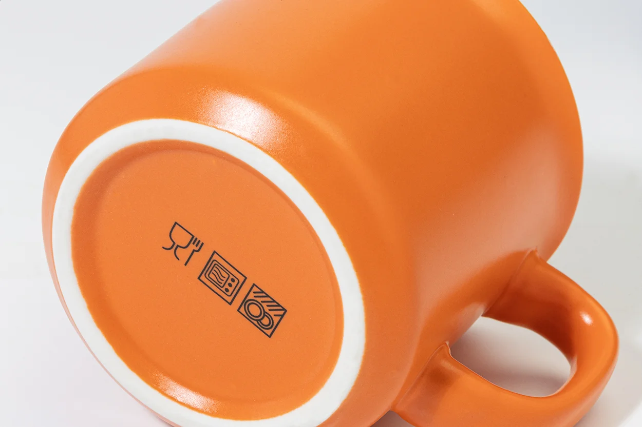 Matter Vintage-Becher Woodstock Flat, orange – Bild 5