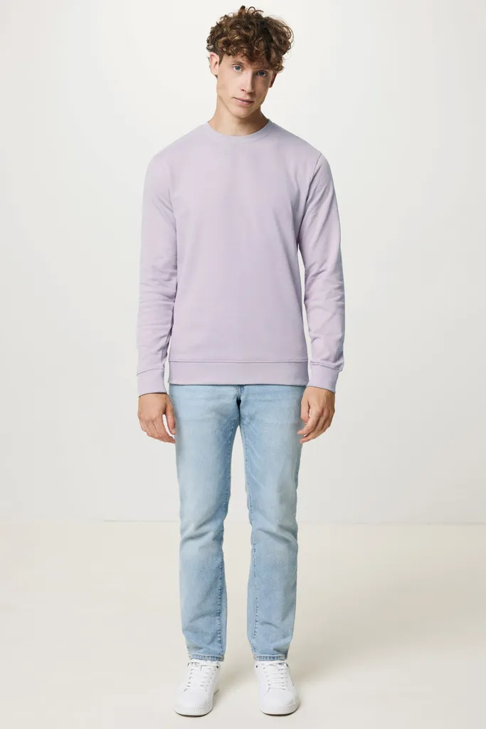 IQONIQ Zion Rundhals-Sweater aus recycelter Baumwolle, lavender – Bild 6