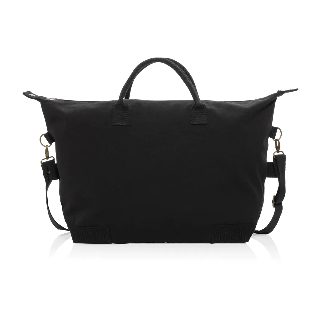 Kezar AWARE™ 500g/m² Wochenendtasche aus recyceltem Canvas, schwarz – Bild 4