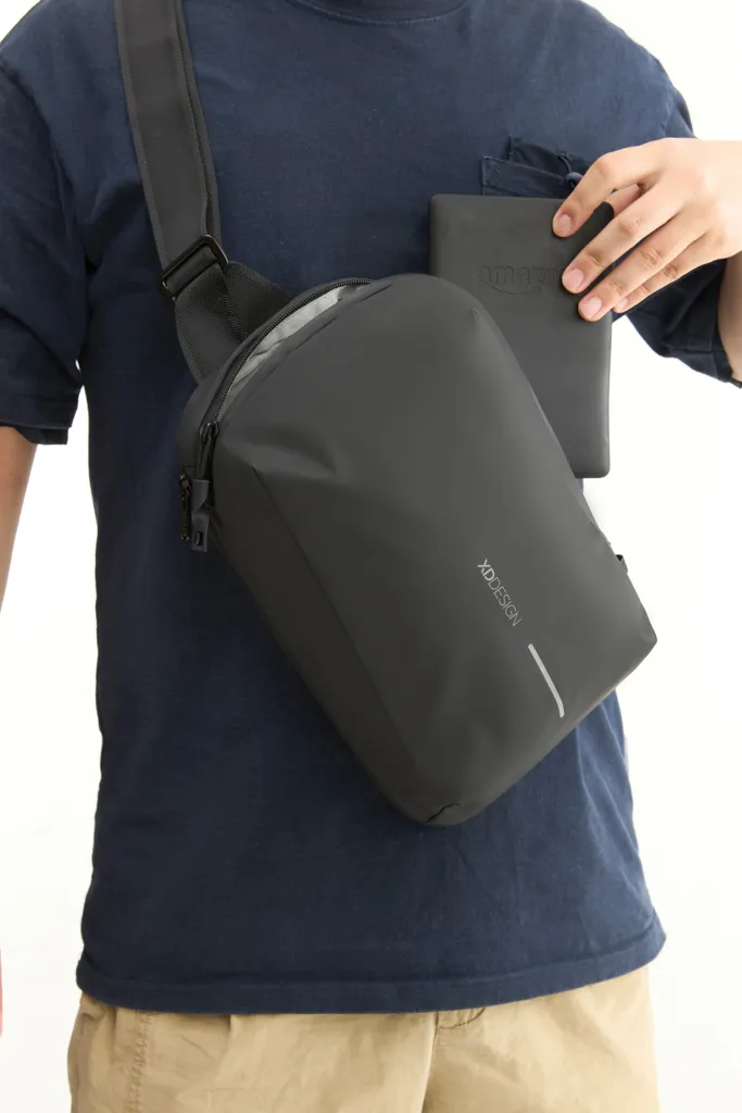 Urban wasserabweisender Sling-Bag, schwarz – Bild 16