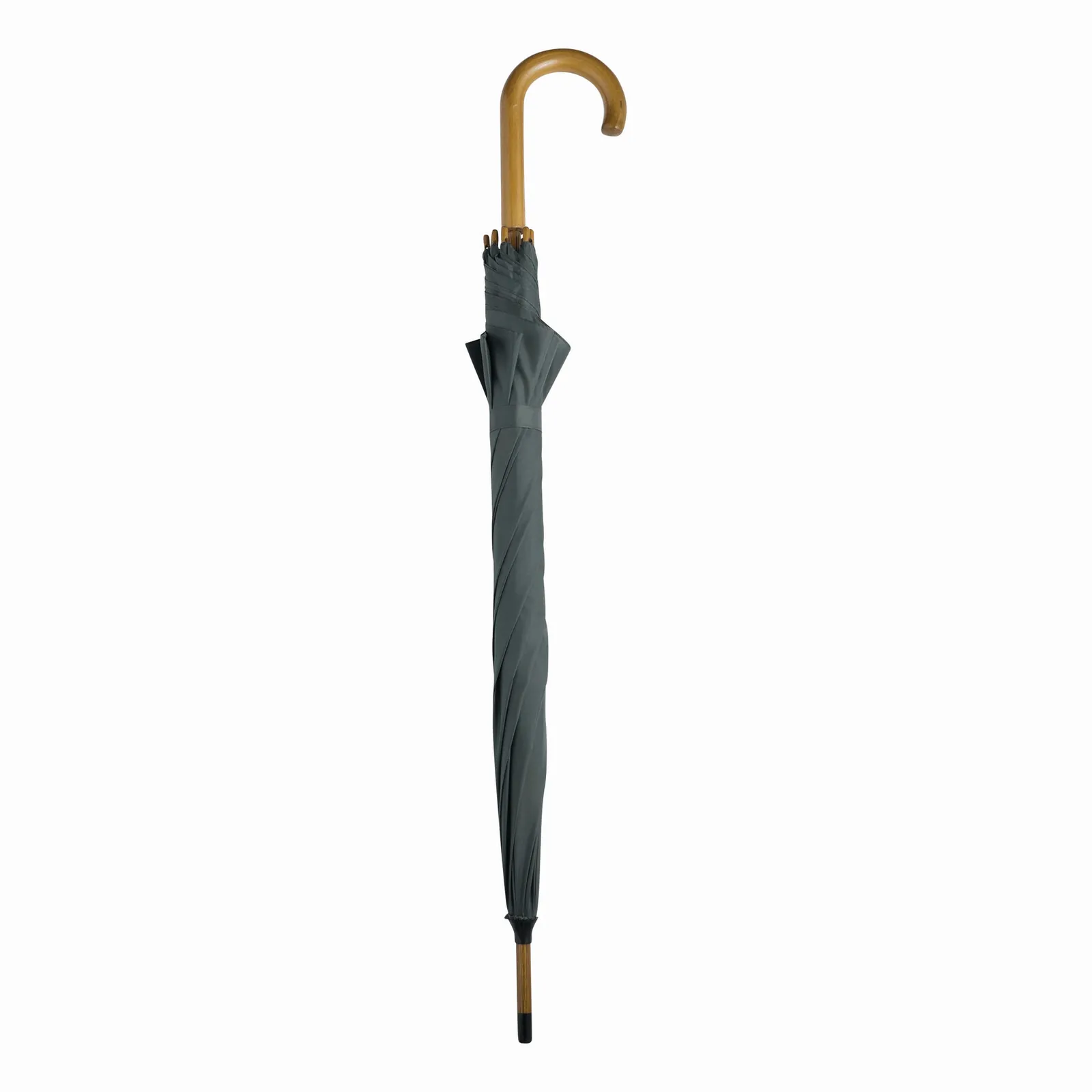 BOOGIE Umbrella, Automatik-Holzstockschirm, grau – Bild 3