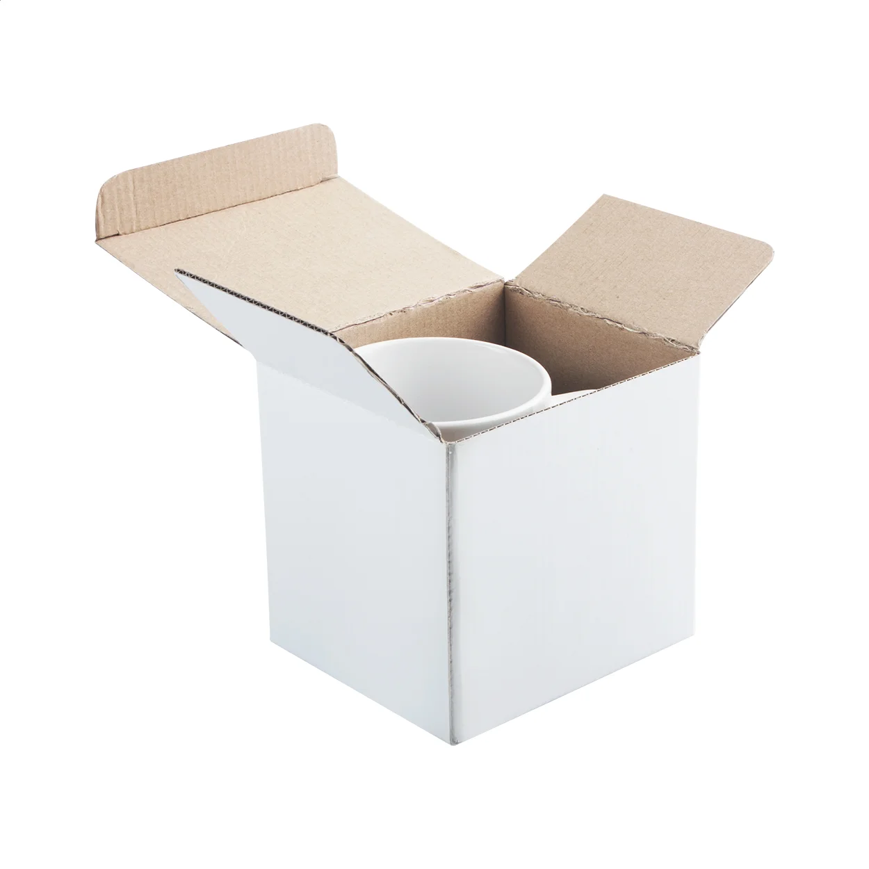 Tassenverpackung Three, weiß – Bild 3