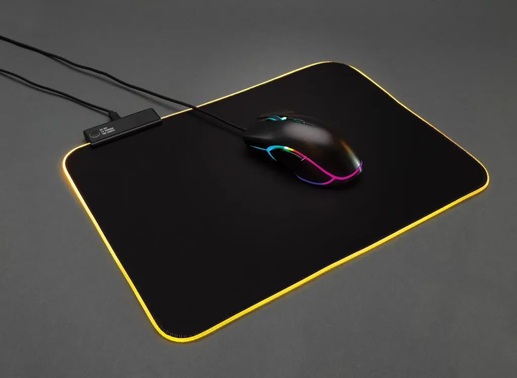 RGB Gaming Mauspad, schwarz – Bild 9
