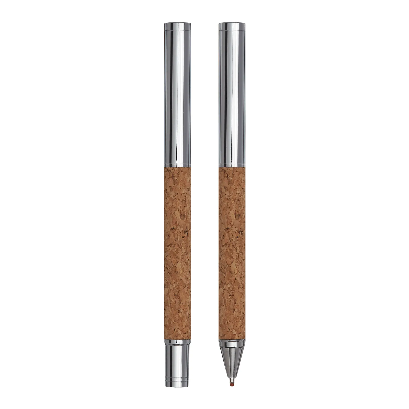CORK SIGNATURE - Schreibset braun, silber, braun, silber – Bild 4