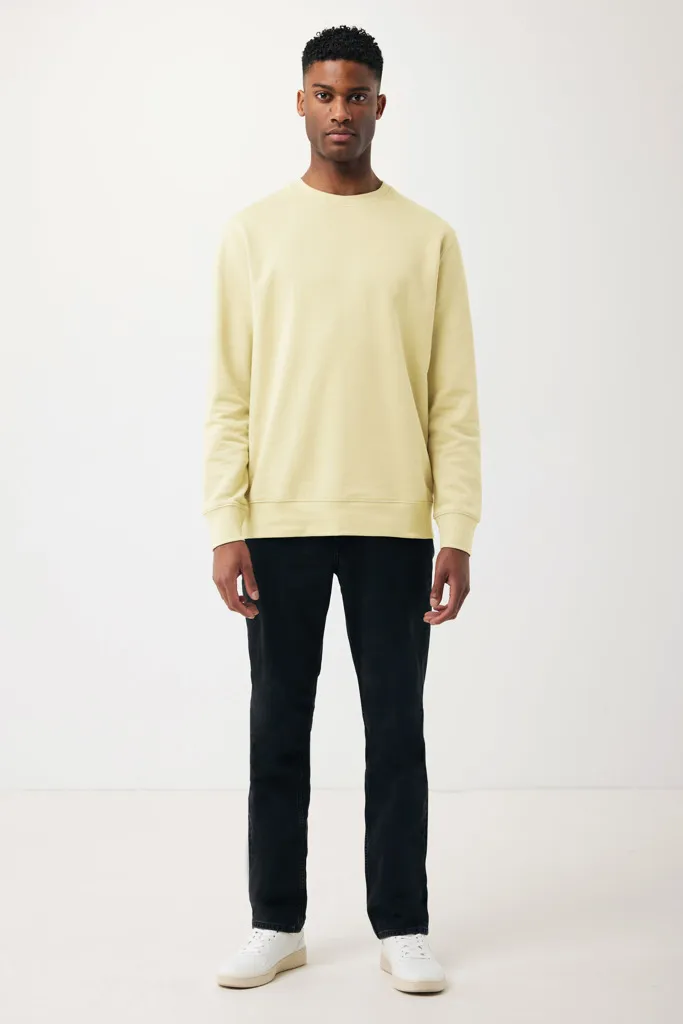 IQONIQ Etosha Lightweight Sweater aus recycelter Baumwolle, cream yellow – Bild 4
