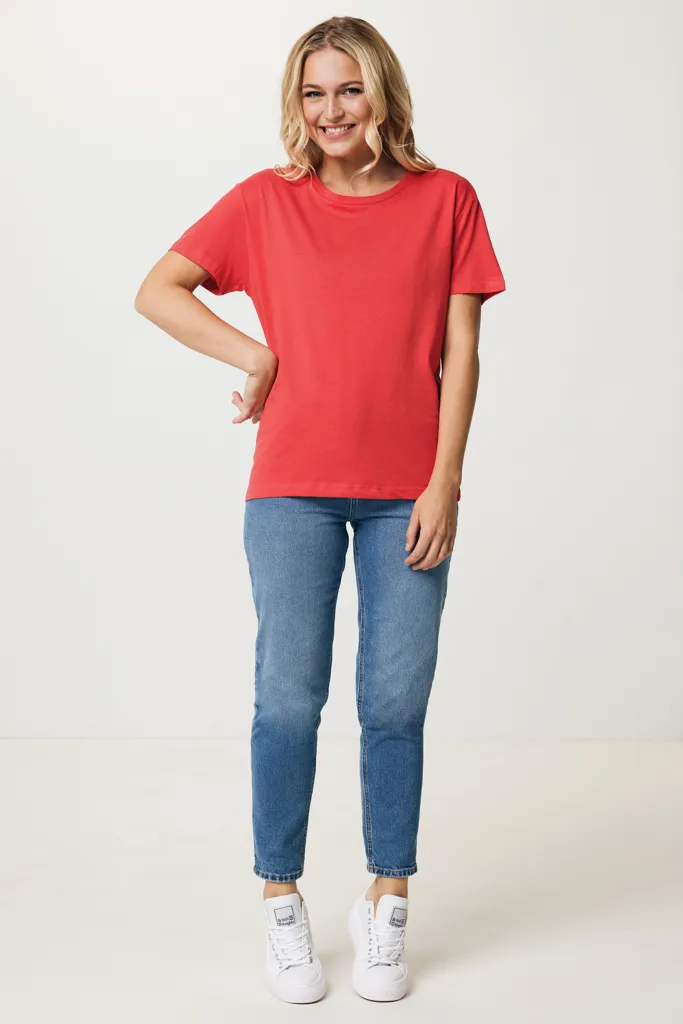 IQONIQ Yala Damen T-Shirt aus recycelter Baumwolle, luscious red – Bild 5