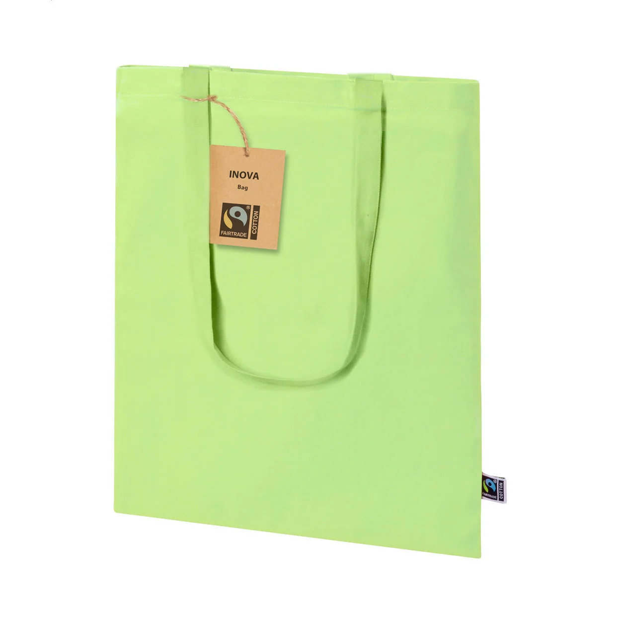 Fairtrade Einkaufstasche Trap, lindgrün – Bild 3