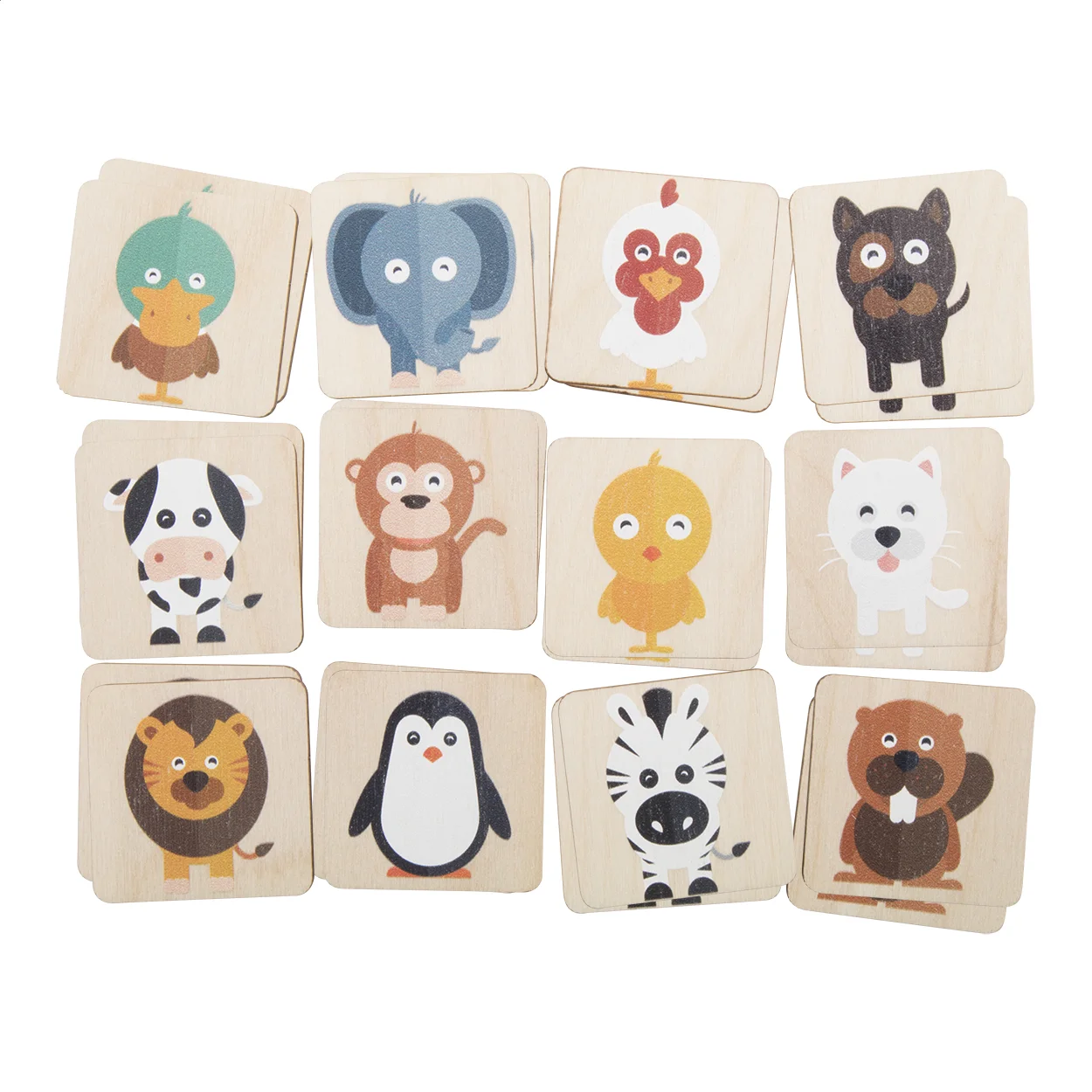 Memoryspiel Immermor, Tiere