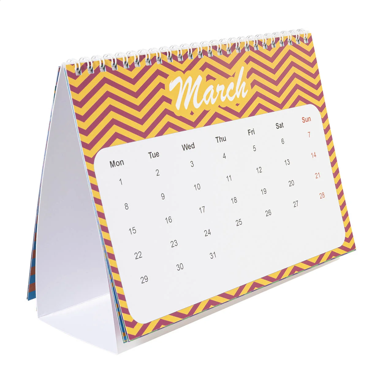 Individueller Tischkalender CreaDate Desk, weiß – Bild 5