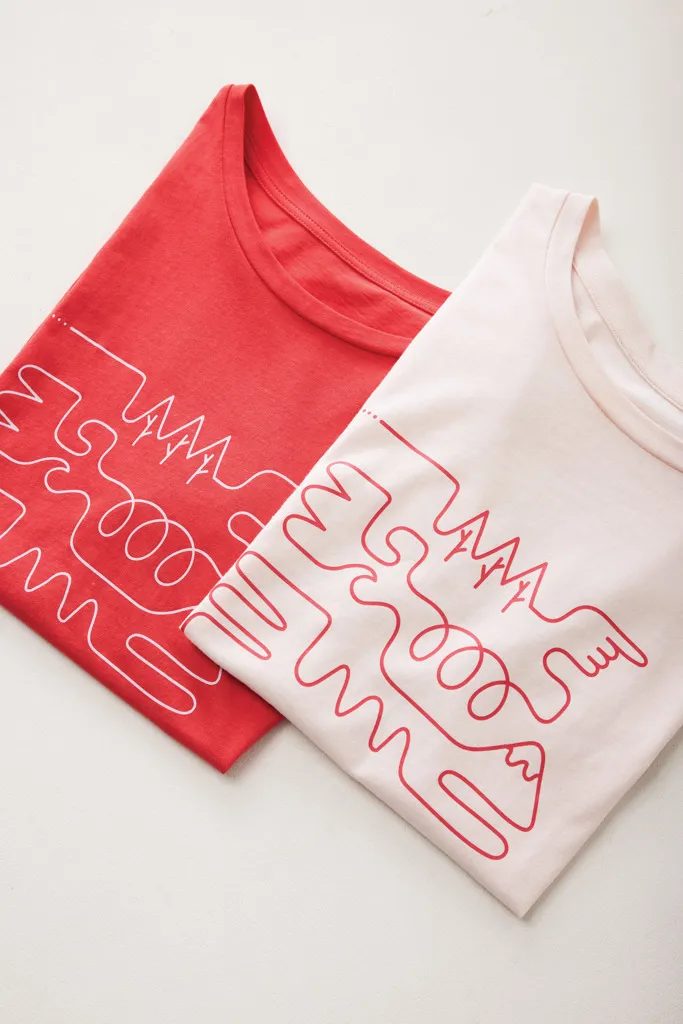 IQONIQ Yala Damen T-Shirt aus recycelter Baumwolle, luscious red – Bild 4
