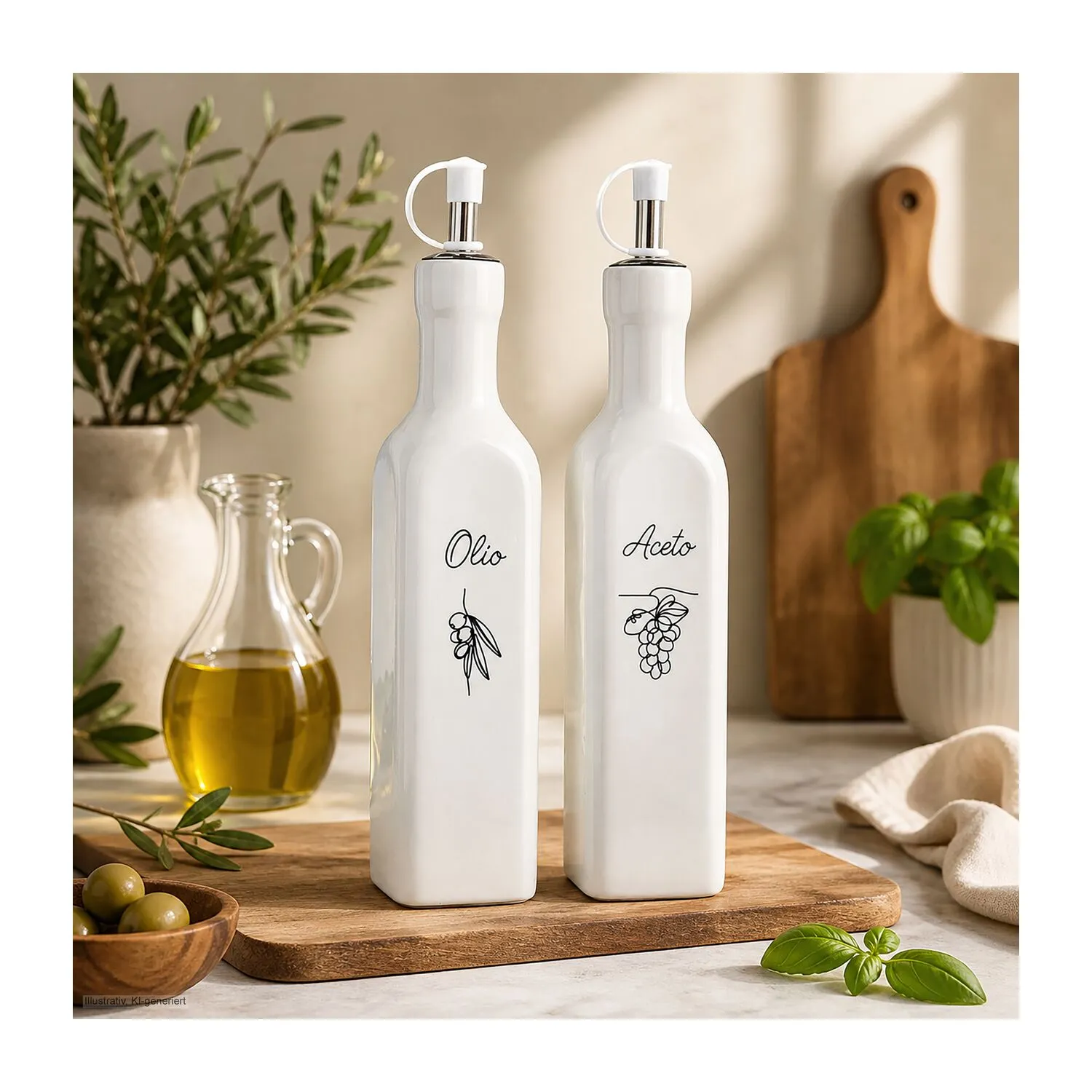 Geschenkset / Präsenteset: Essig & Öl Classico, grau – Bild 12
