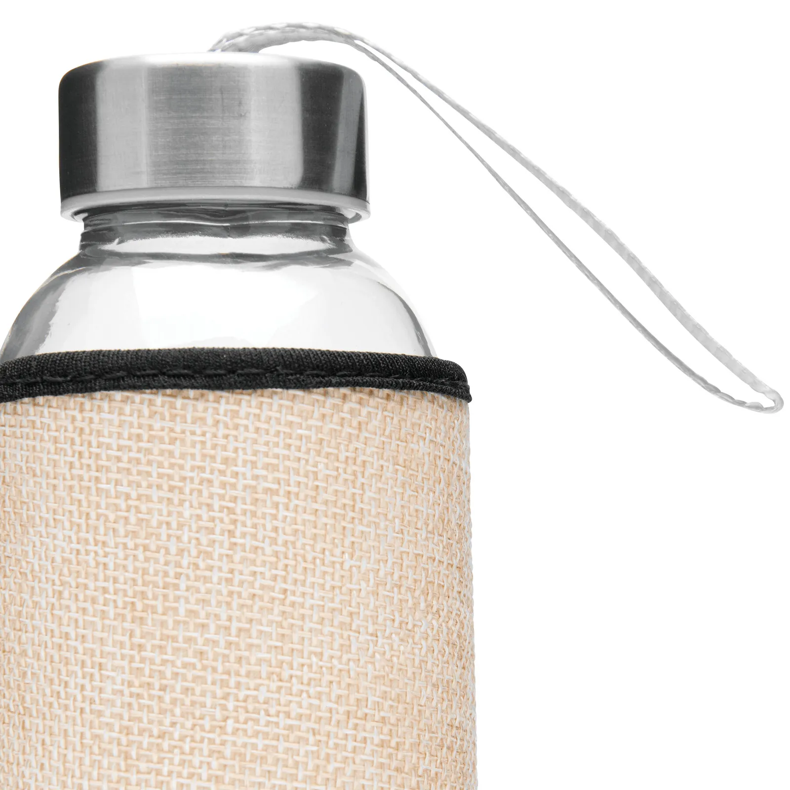 TAKE JUTY - Glas-Trinkflasche, natur – Bild 4