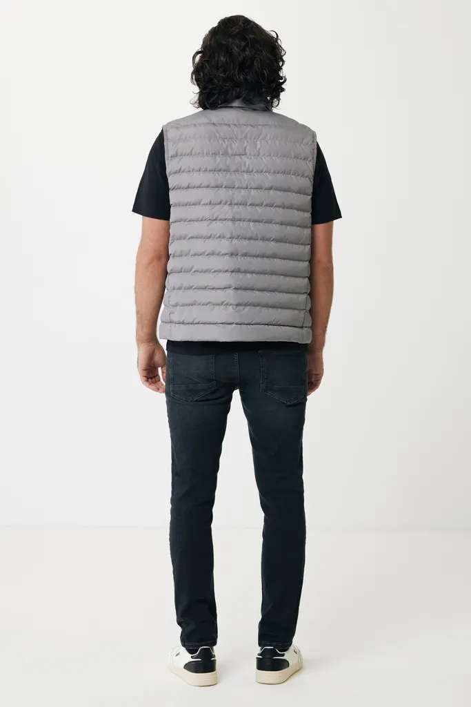 IQONIQ Meru Herren Bodywarmer aus recyceltem Polyester, Silbergrau – Bild 6
