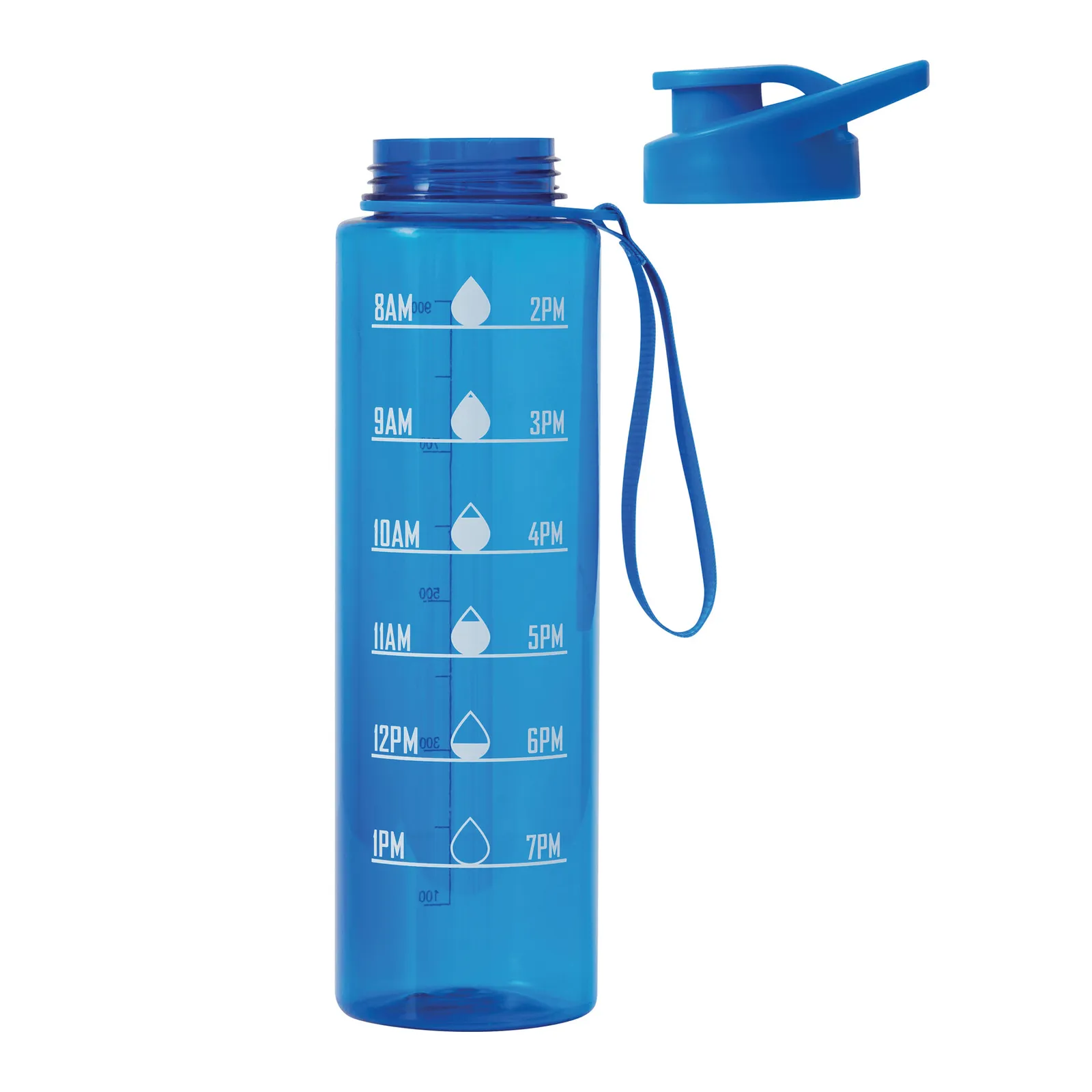 AQUA LEVEL - Sport-Trinkflasche, blau – Bild 5