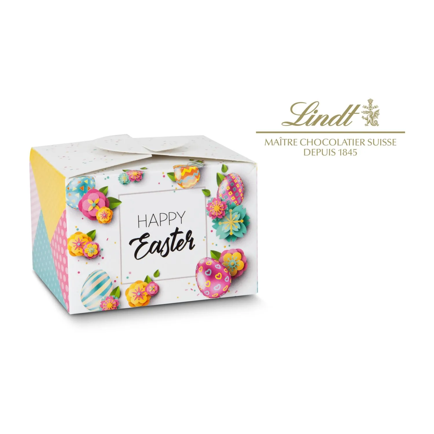 Geschenkartikel / Präsentartikel: Lindt Osterfreude - mit 5 Lindt Lindorkugeln, auch in individueller Pralinenschachtel, weiß – Bild 3