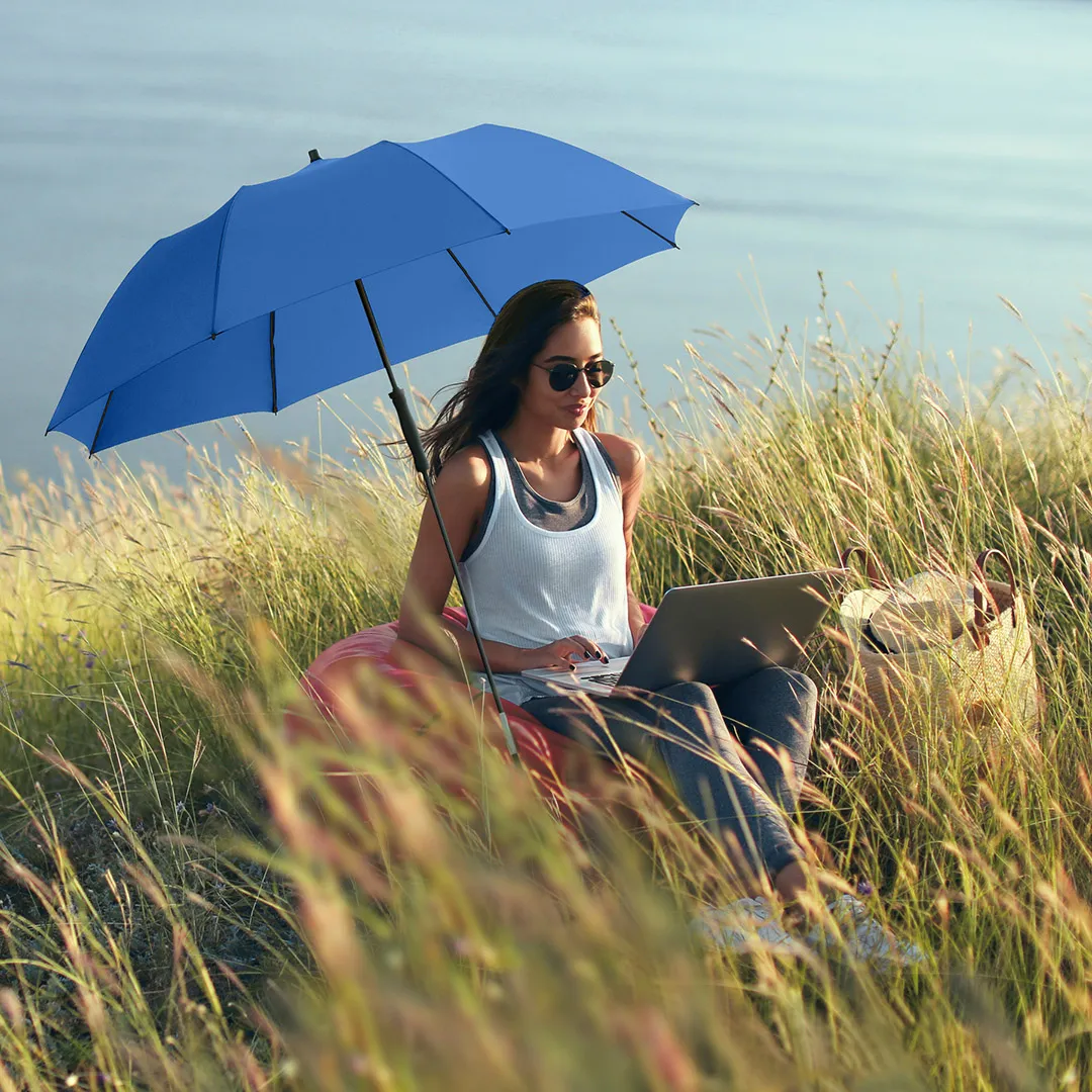 Strand-Sonnenschirm Travelmate Camper, blau – Bild 8