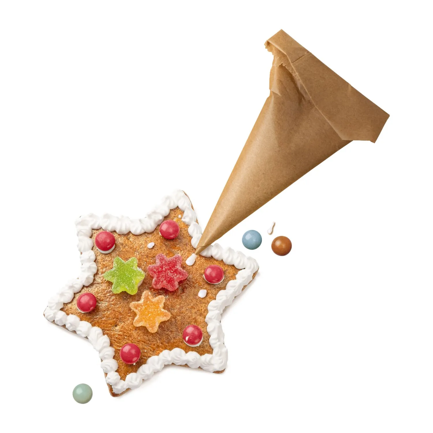 Geschenkset / Präsenteset: Kreativset Lebkuchenfiguren, Dekorier-Set mit 5 Lebkuchenteilen (480 g), rot – Bild 6