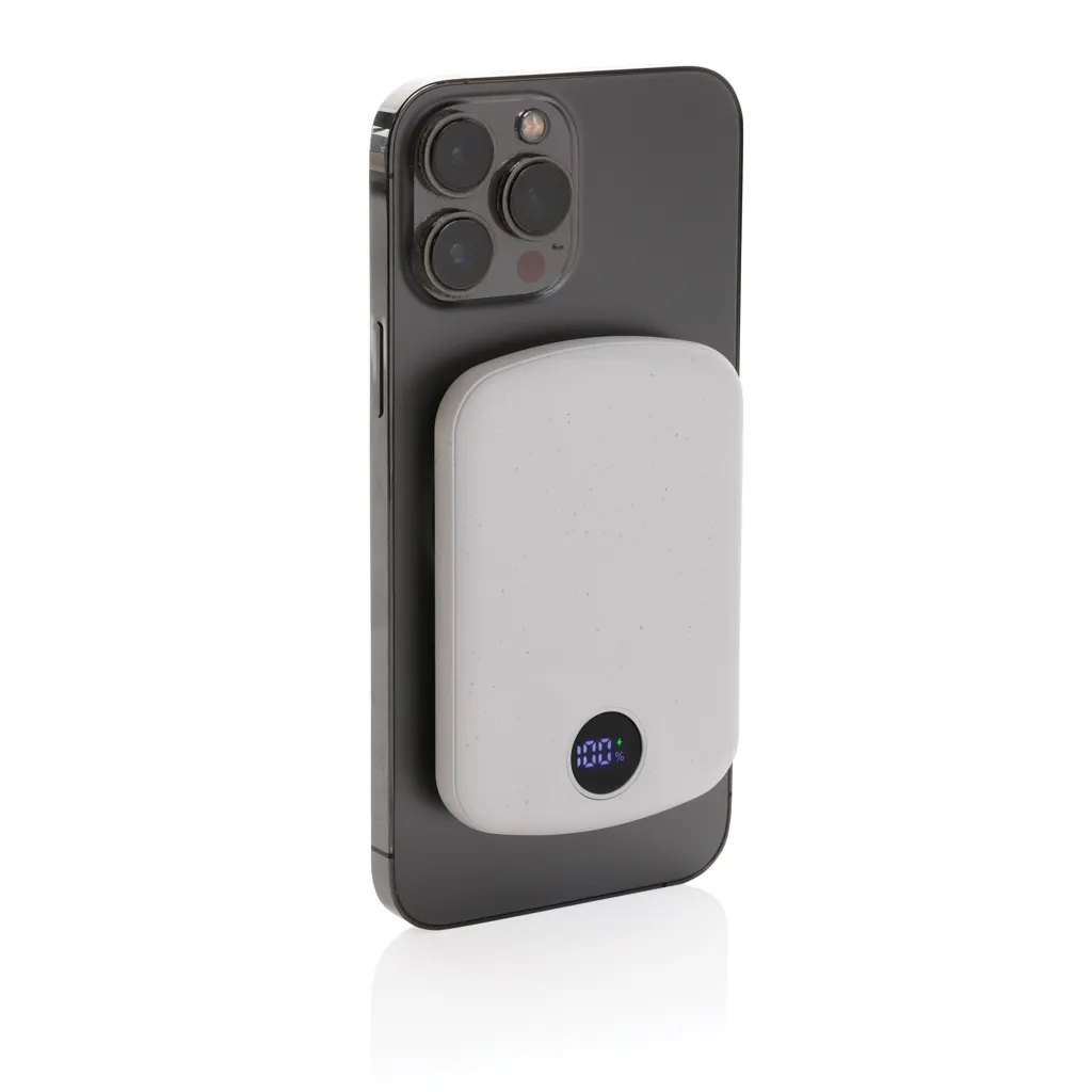 MagBoost 5.000mAh magnetische Powerbank aus RCS rec. Plastik, weiß – Bild 2