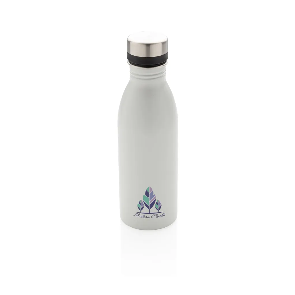 Deluxe Wasserflasche aus RCS recyceltem Stainless-Steel, weiß – Bild 4