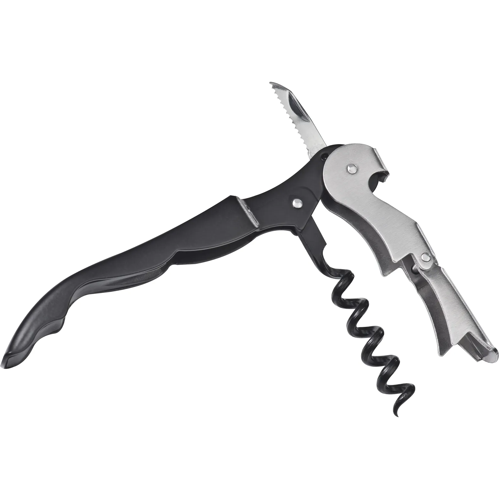 Metall Kellnermesser Mendoza, schwarz – Bild 3
