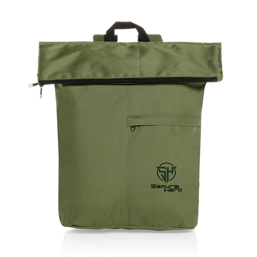 Dillon AWARE™ RPET faltbarer Lightweight-Rucksack, grün – Bild 7
