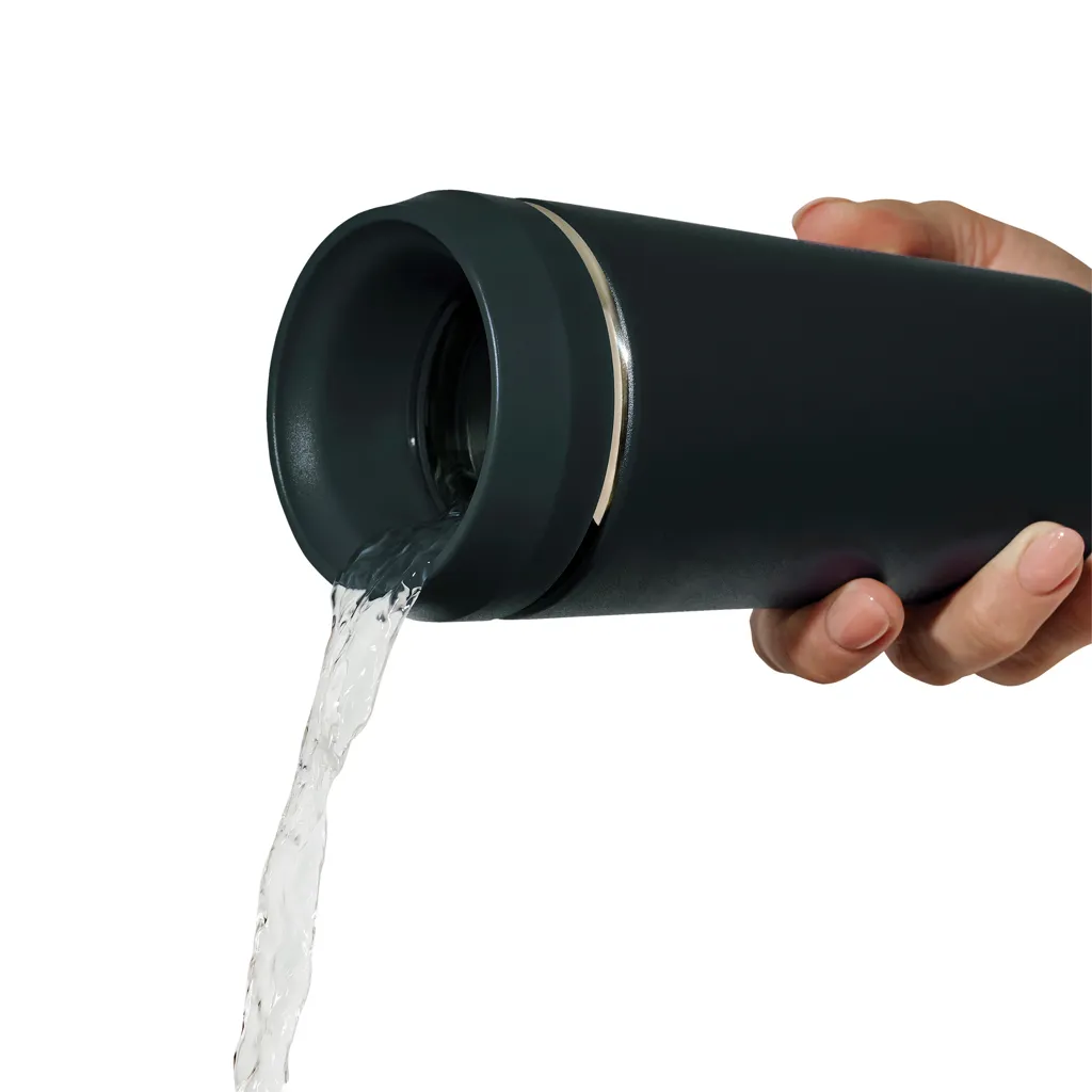 Topl-Trinkbecher aus rec. Stahl mit 360-Grad-Deckel 354ml, grau – Bild 3
