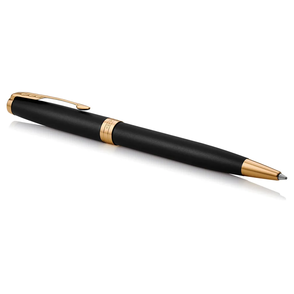 Parker SONNET Stift mattschwarz mit Palladium-Verzierungen, gold – Bild 2