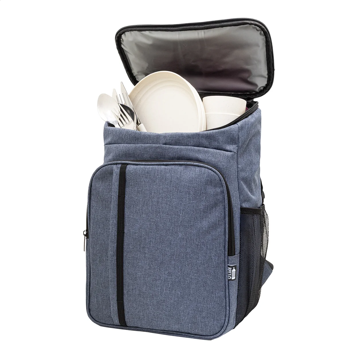 Picknick-Kühlrucksack Duonic, RPET, dunkelblau – Bild 7