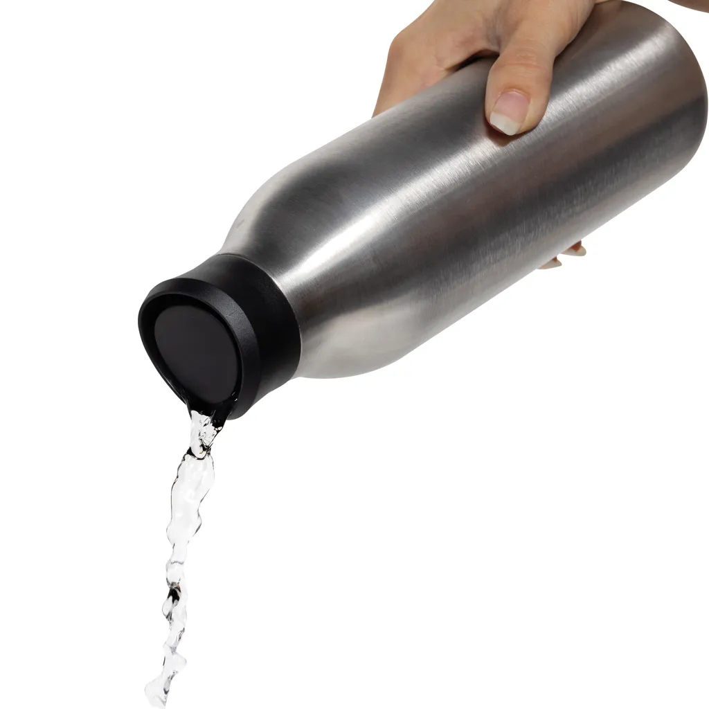 Avira Alok 360 Klick-Wasserflasche aus RCS rec. Stahl, 600ml, silber – Bild 6