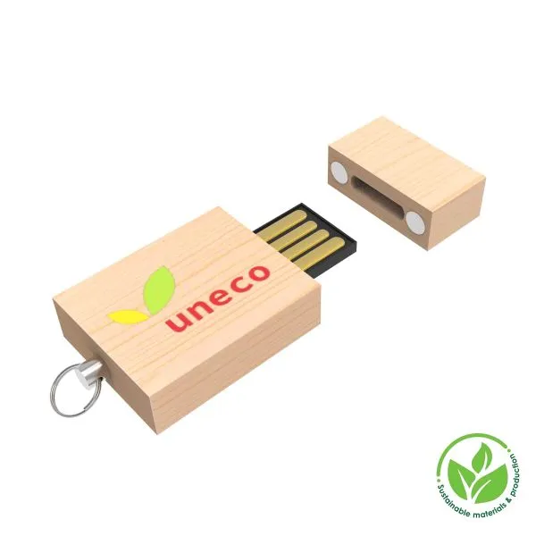 USB-Stick Eco Wood, Braun – Bild 3