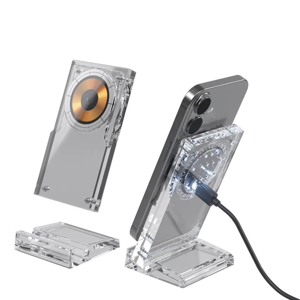 Magcharge 15W magnetischer Wireless-Charging-Stand, transparent – Bild 6