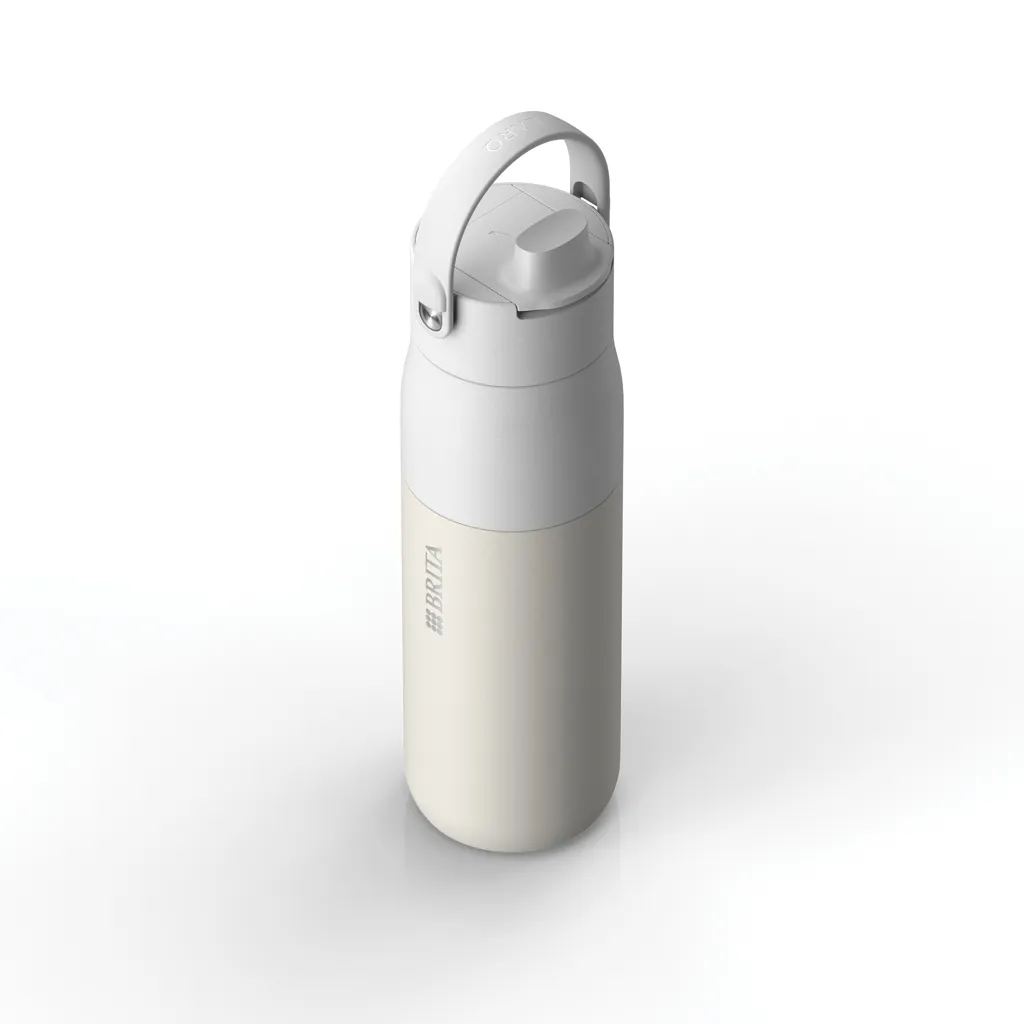 BRITA LARQ Essential Wasserflasche 680ml, weiß – Bild 2