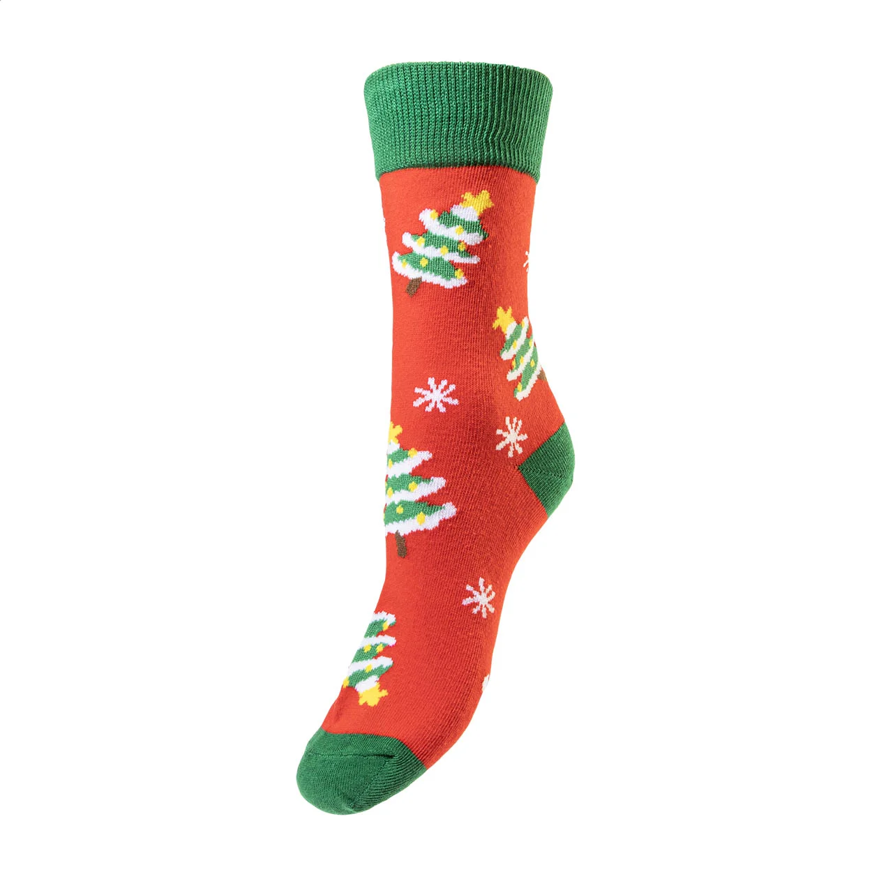 Weihnachtssocken Julsokka, Schneemann, rot, grün – Bild 4