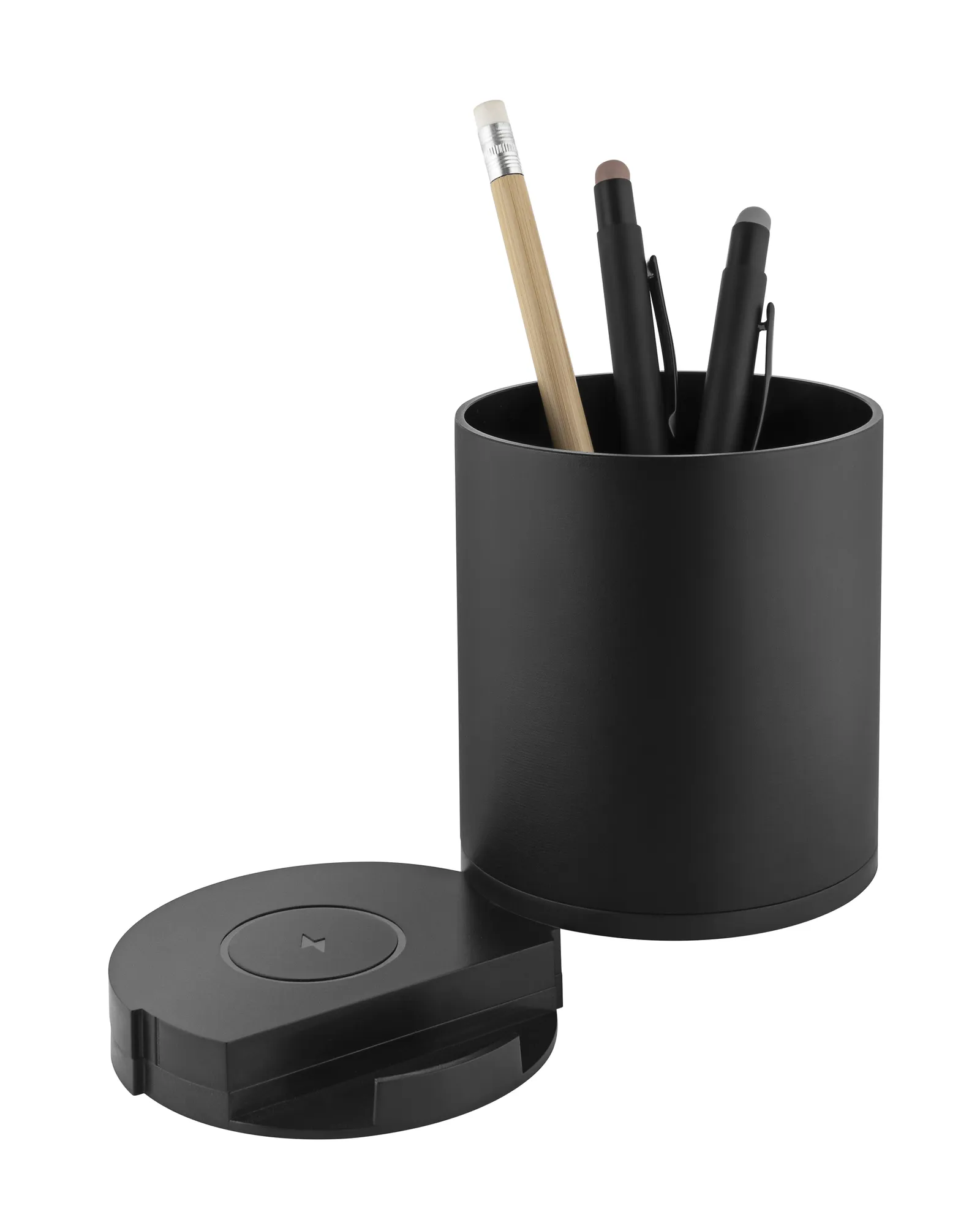 Stifteköcher "FutureChargeDeskHub", schwarz – Bild 4