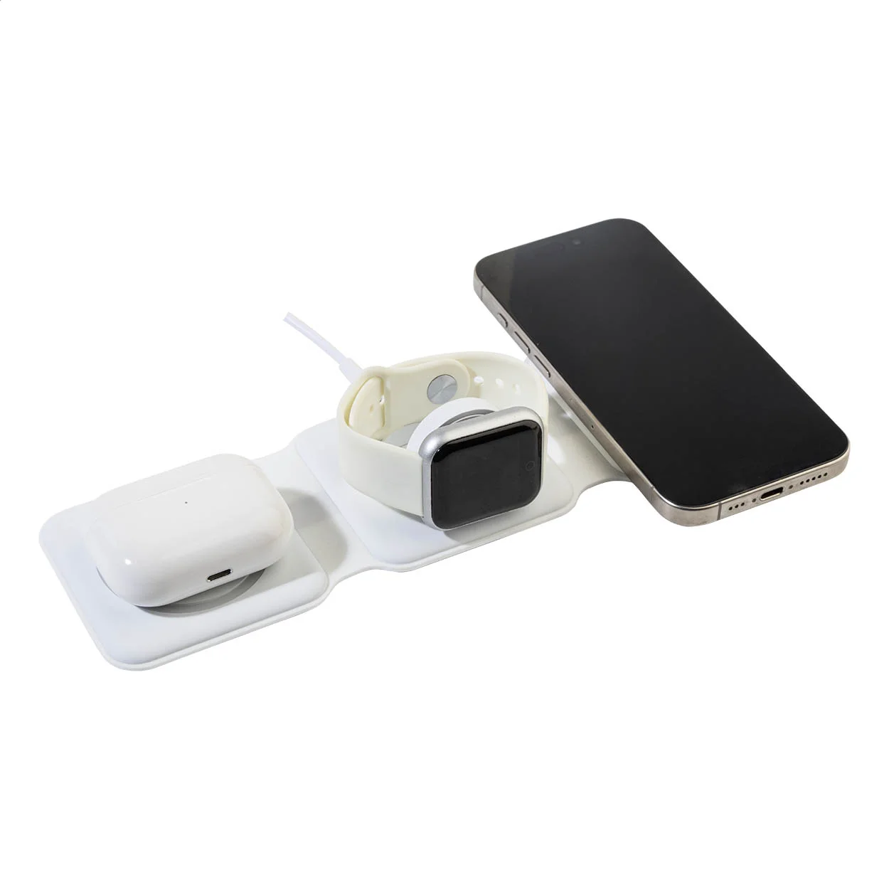 3in1 Wireless-Charger aus RABS FolCharge, weiß – Bild 3