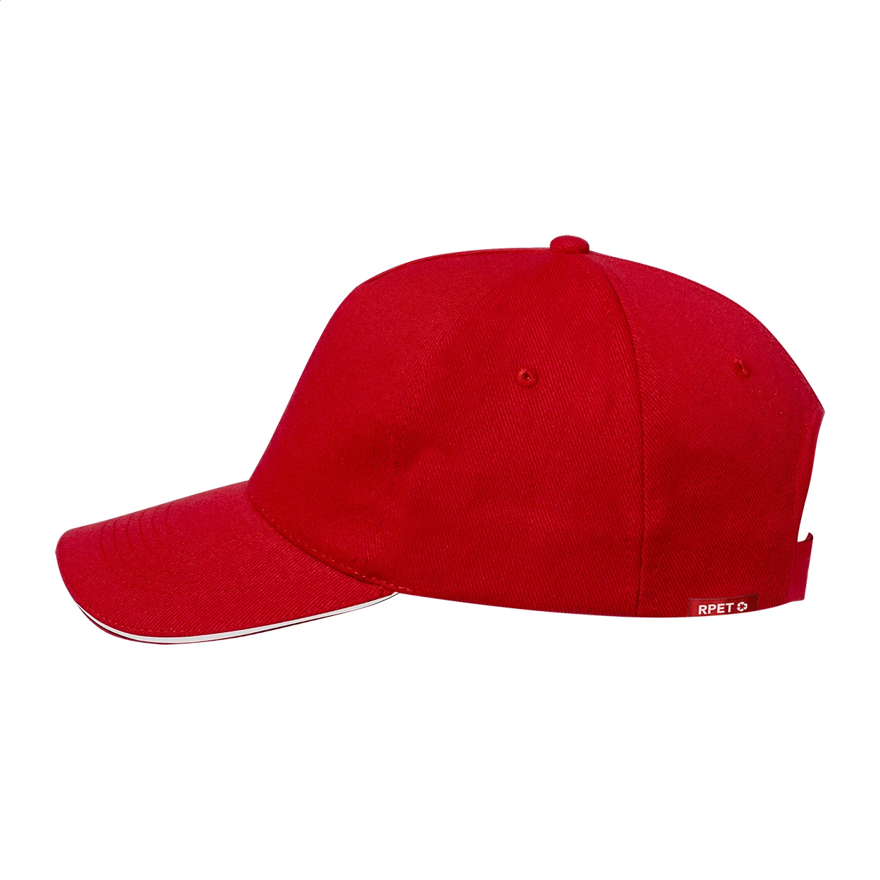 RPET Baseball-Cap Aaron, rot – Bild 3