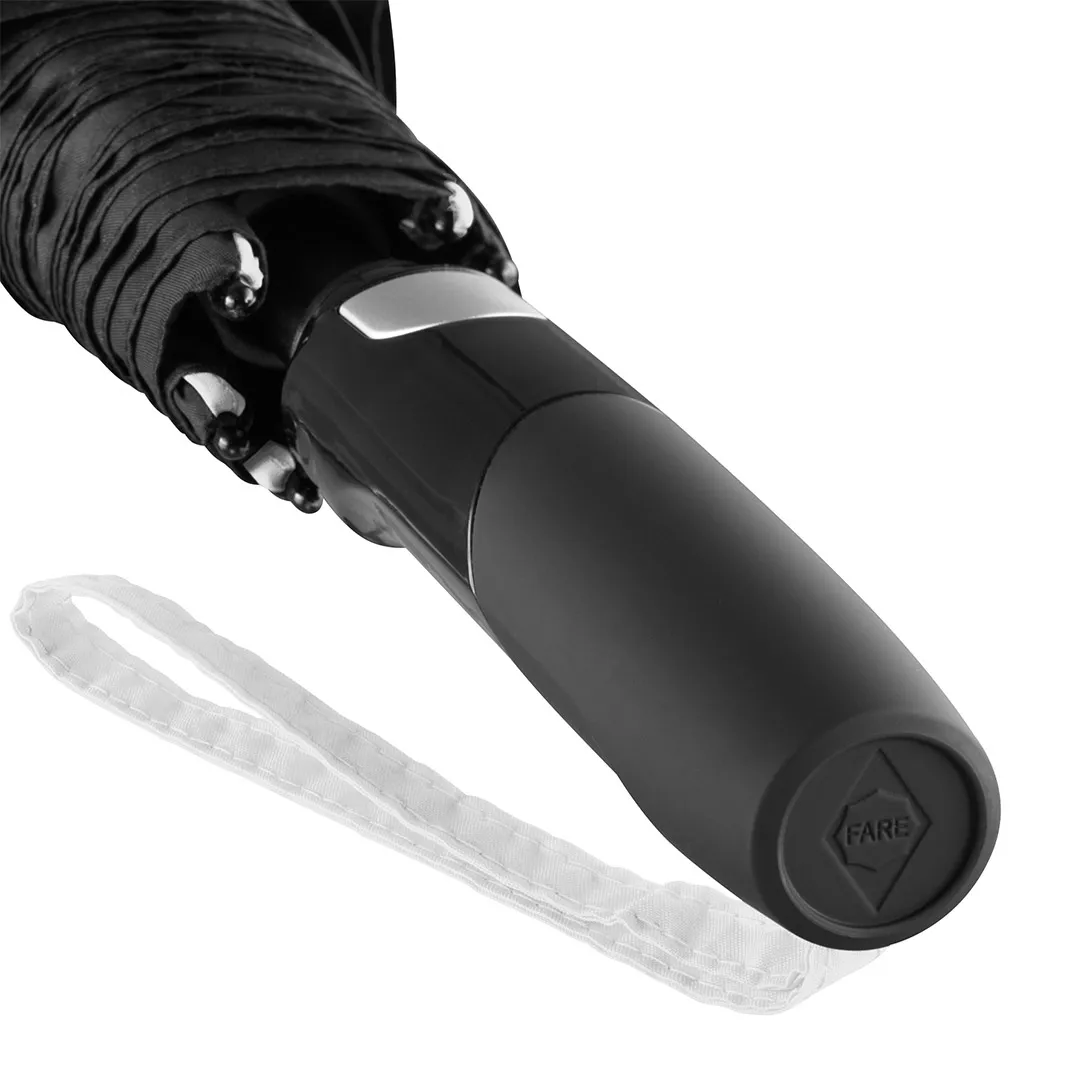 AC-Midsize-Stockschirm FARE® Seam, schwarz-hellgrau – Bild 8