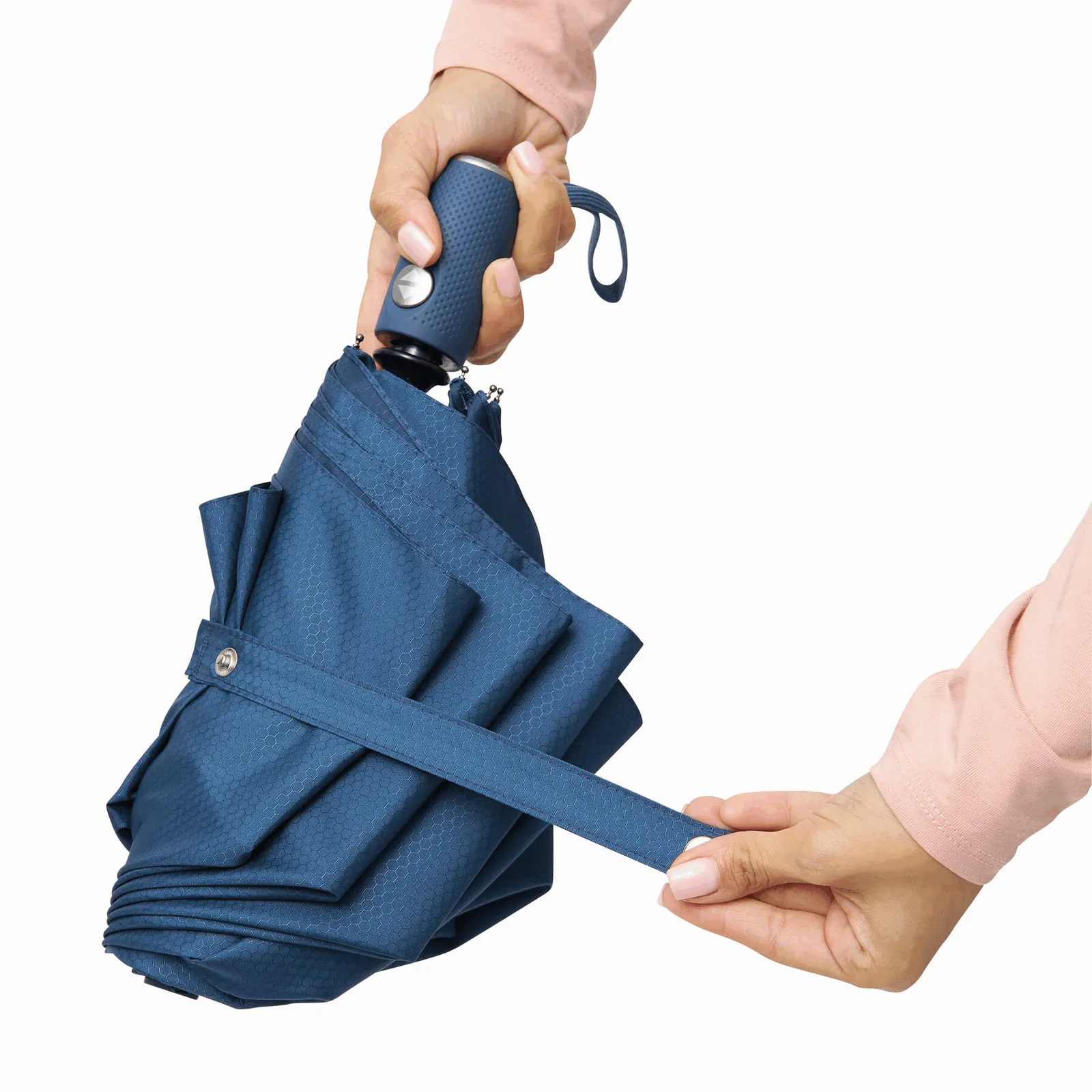 ORIANA Umbrella, Vollautomatischer Windproof-Taschenschirm, marineblau – Bild 10