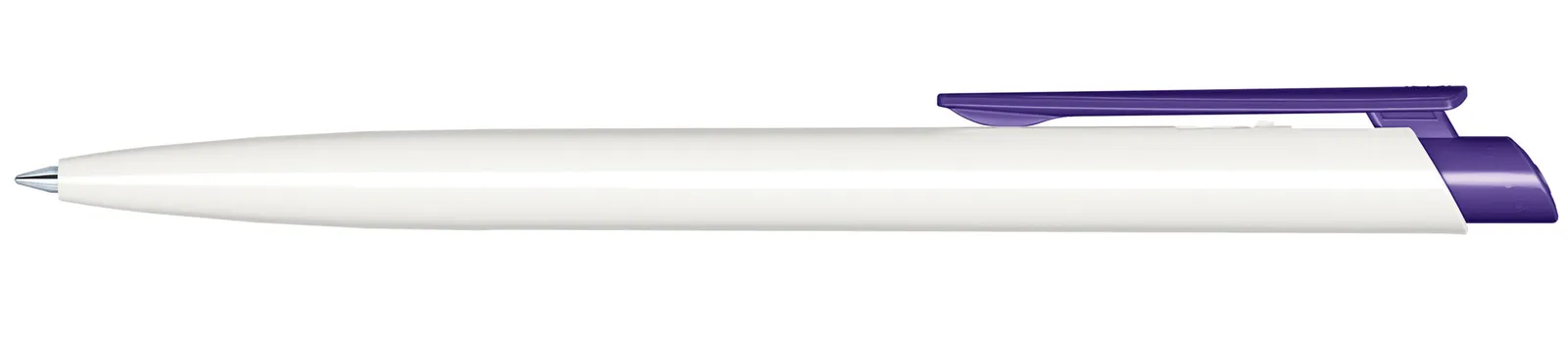 Dart Polished Basic Druckkugelschreiber, Weiß - Lila 267 – Bild 4