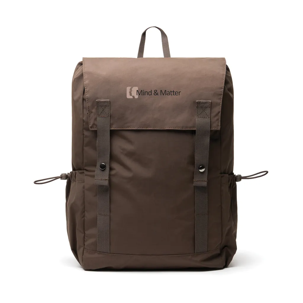 KENTO URBAN Everyday Rucksack aus RCS recyceltem Nylon, braun – Bild 6