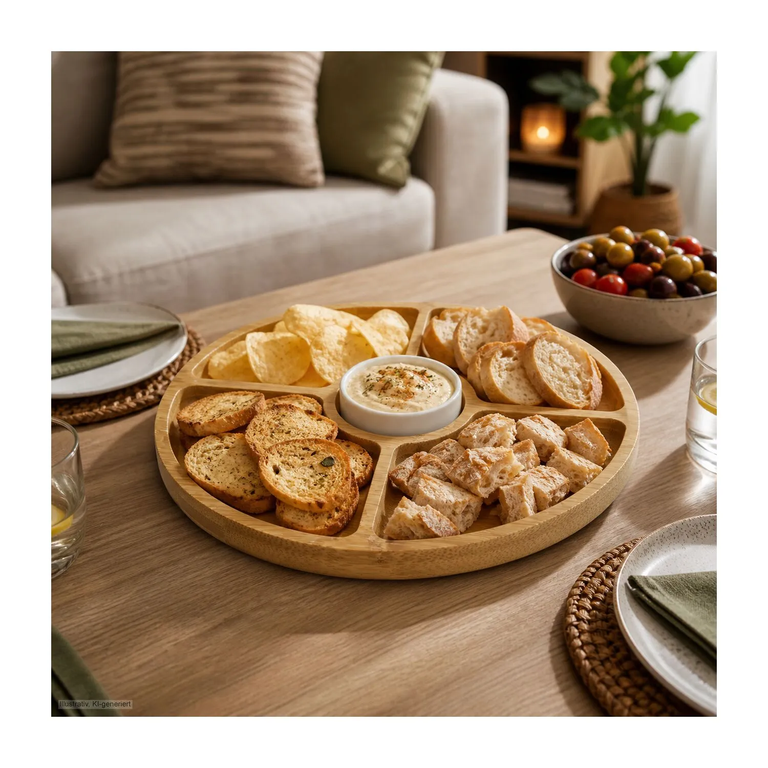 ROMINOX® Servierteller // Rondo, braun – Bild 10