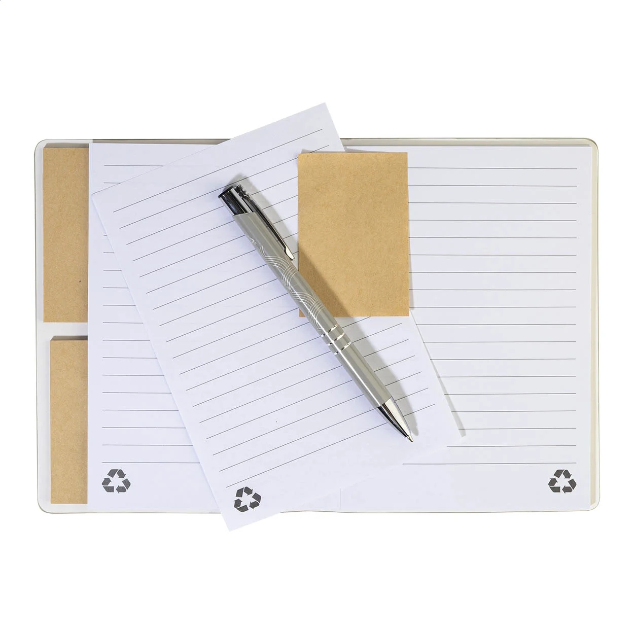 Notizbuch Krappuk aus RPU, silber – Bild 7