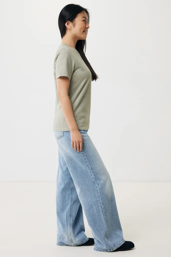 IQONIQ Brett T-Shirt aus recycelter Baumwolle, light heather green – Bild 6