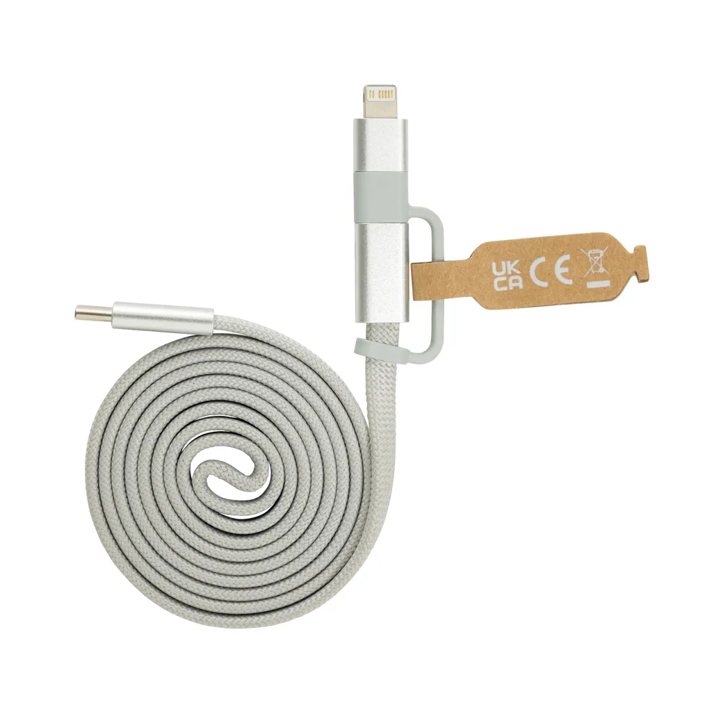 Arc ultradünnes 60W 2-in-1 Magnetkabel, grau – Bild 2