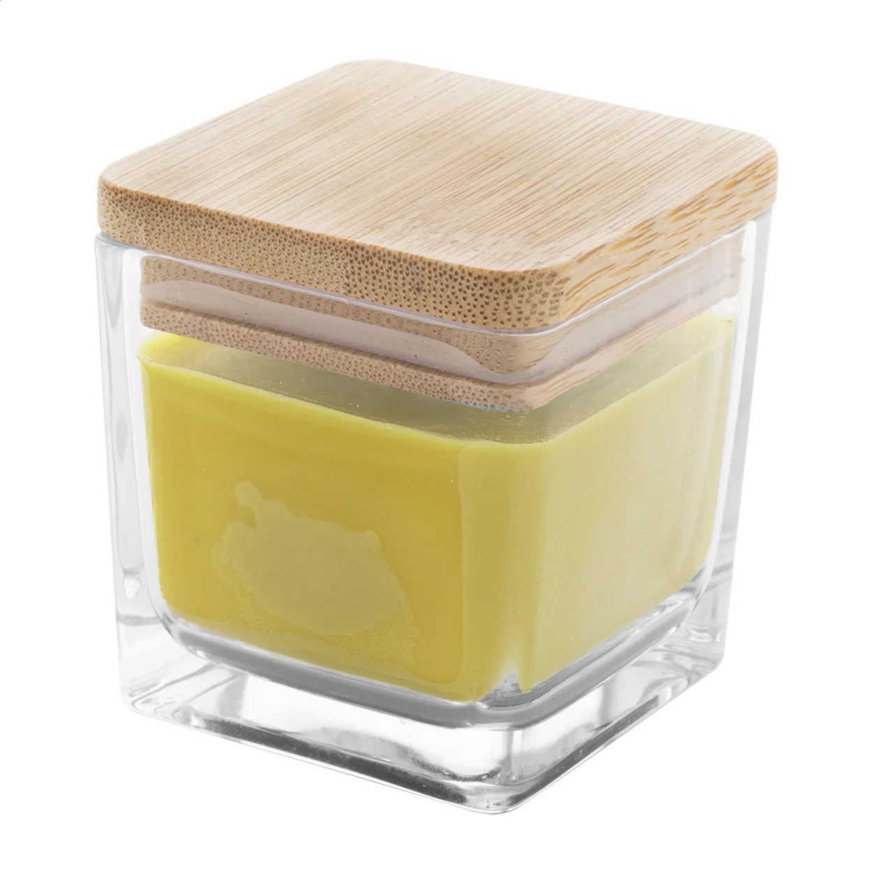 Kerze Cubama, Vanille, gelb – Bild 4
