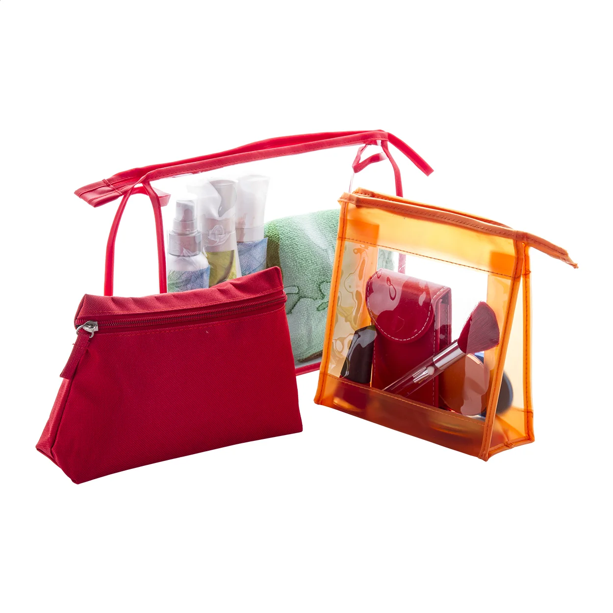 Make-up Tasche Zomoco, rot – Bild 2